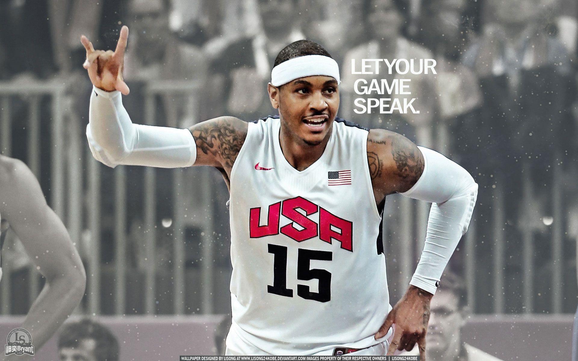 Carmelo Anthony London 2012 1920×1200 Wallpaper. Basketball