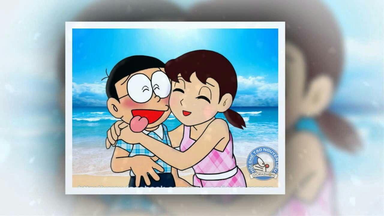 Shizuka nobita love hug