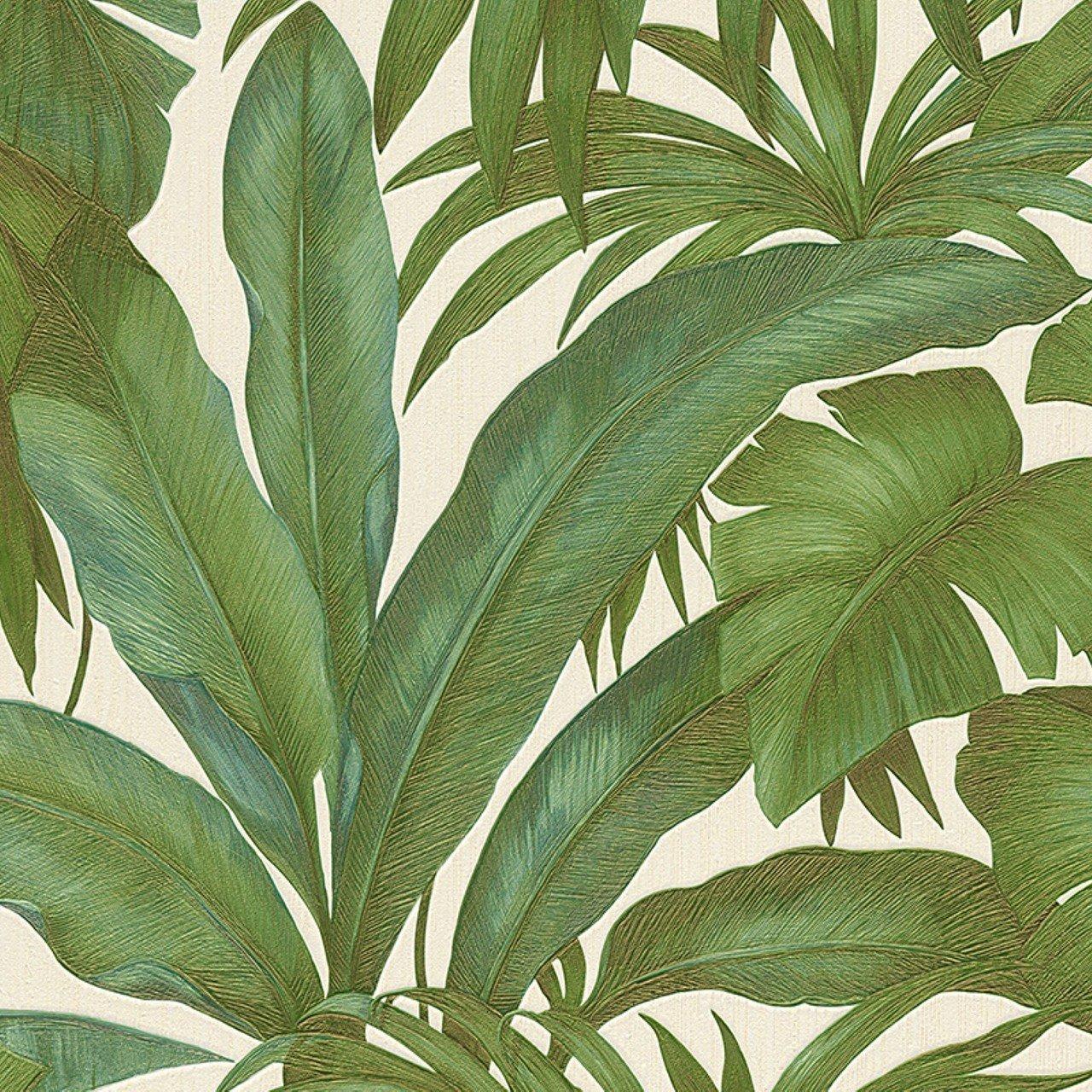 Versace Green Palm Leaf Wallpaper