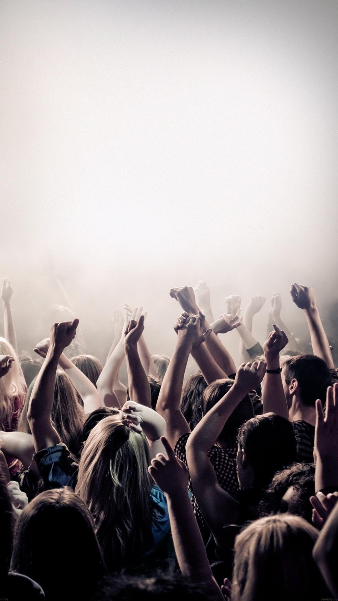 Concert Festival People Dancing Android Wallpaper free download