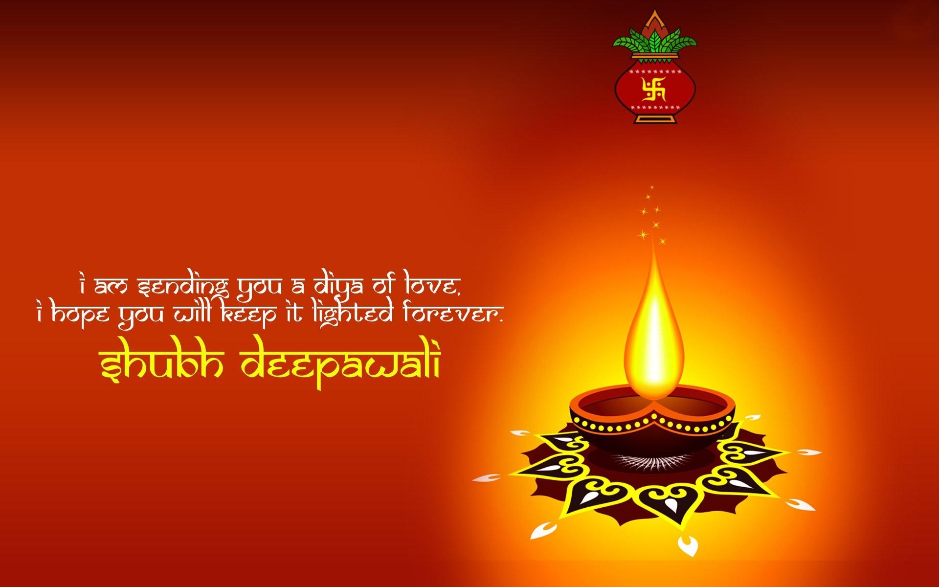 Happy Deepawali Greetings Festival Diya Decoration Celebration HD