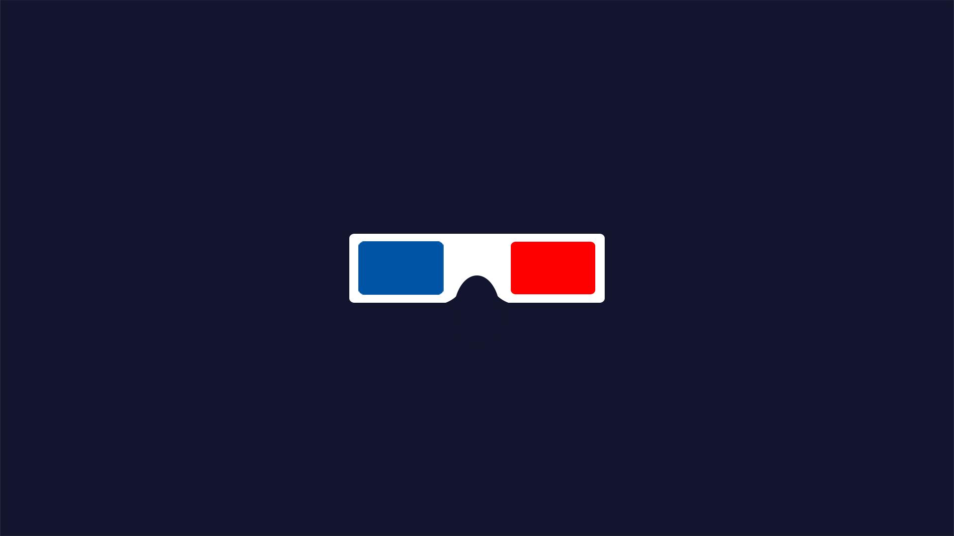 Minimalist 3D Glasses [OC][1920x1080]