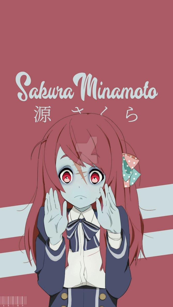 Sakura Minamoto. Zombieland Saga Wallpaper