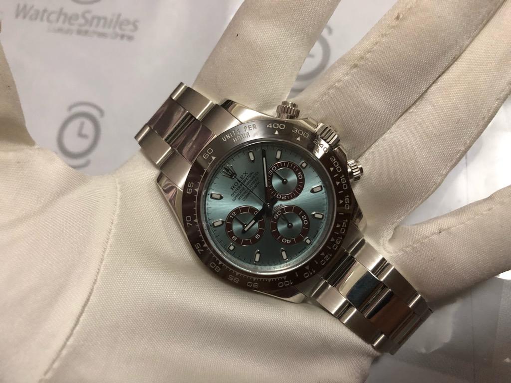 SOLD: Mint Rolex Cosmograph Daytona Platinum 116506 Ice Blue Dial