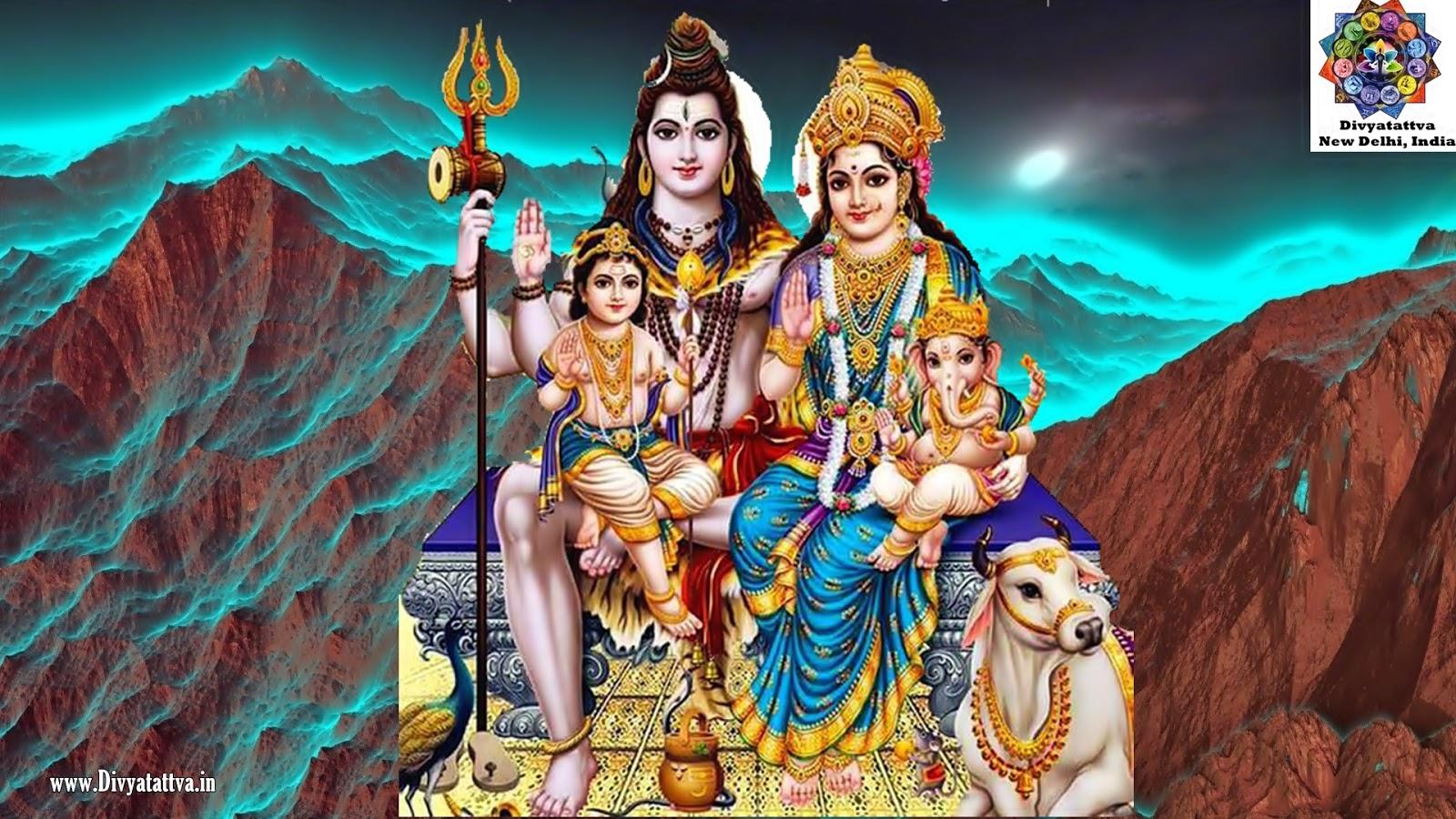 God HD Wallpaper Shiva Parvati 3D Image