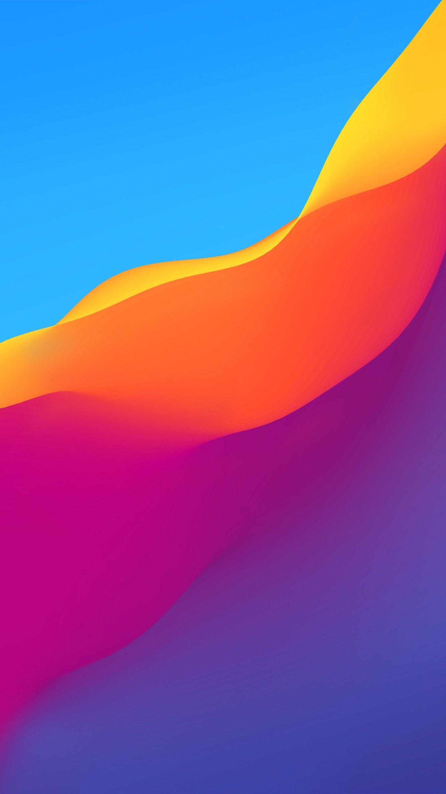 Abstract #Colorful Gradient Waves Honor Play Stock #wallpaper