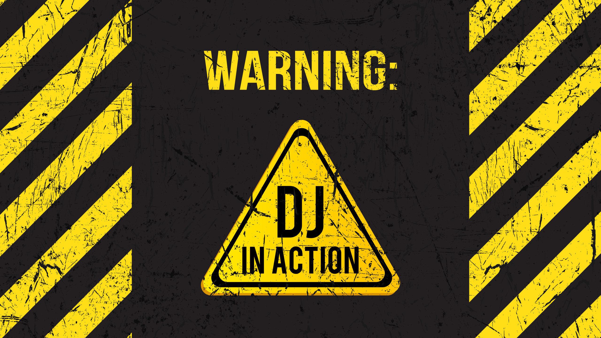 Warning DJ in Action Wallpapers