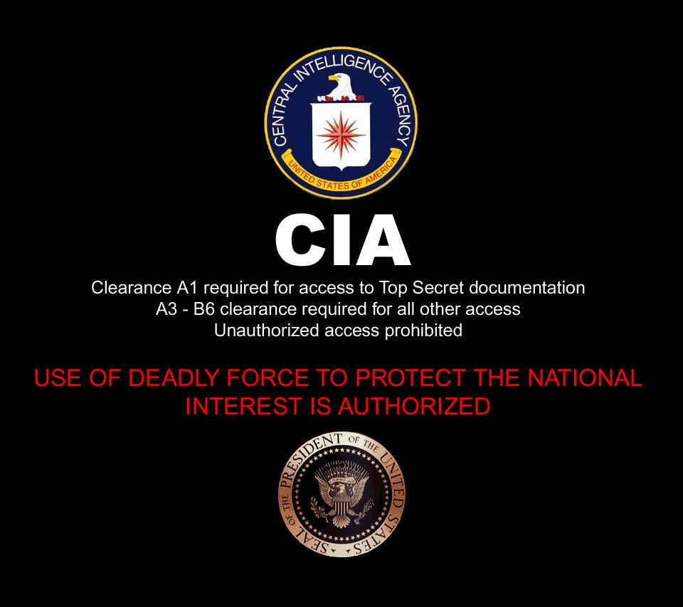 Photo CIA Warning in the album Political Wallpapers by Tailgun