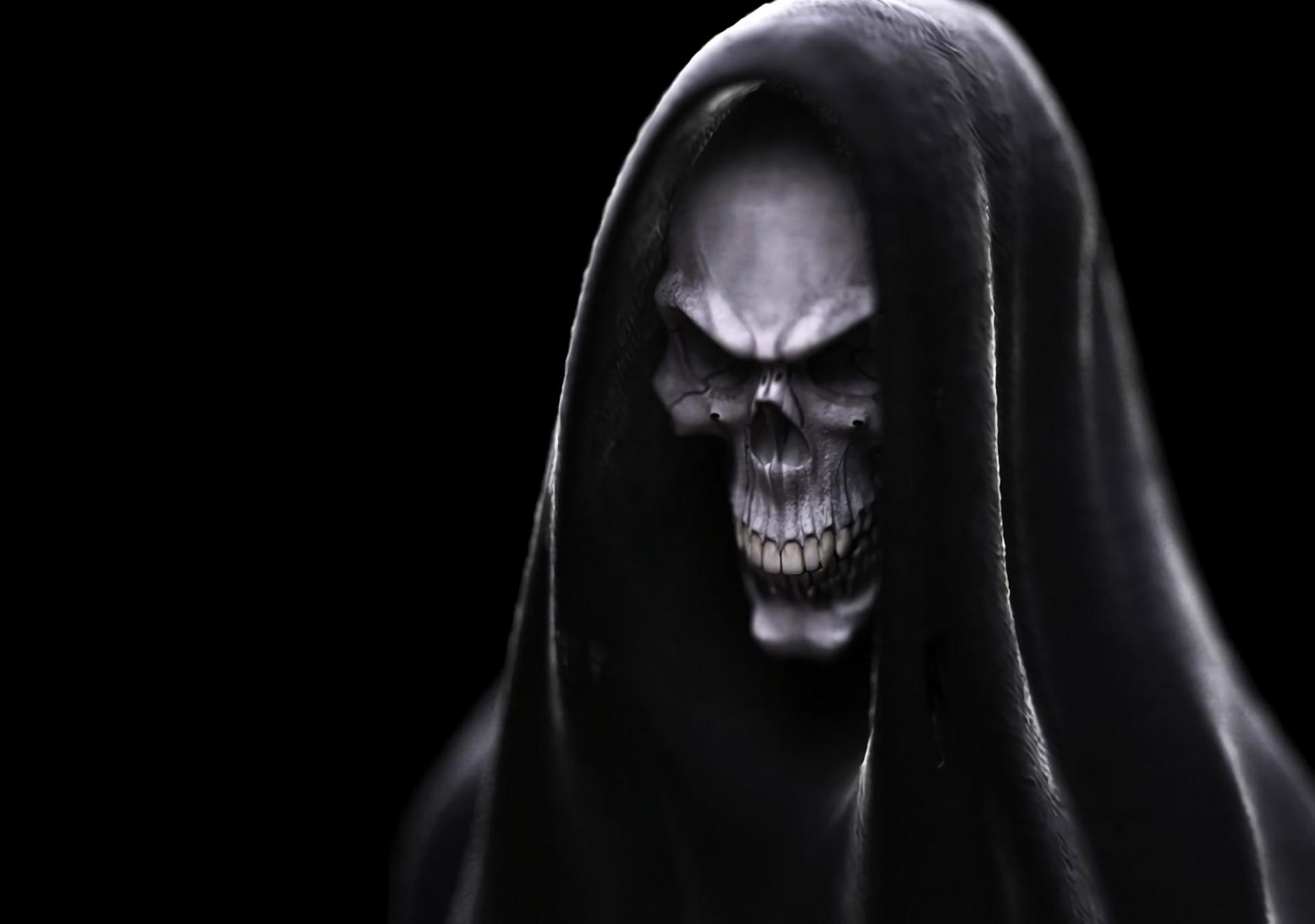 Download 1920x1349 Grim Reaper, Dark, Skull, Hood Wallpaper