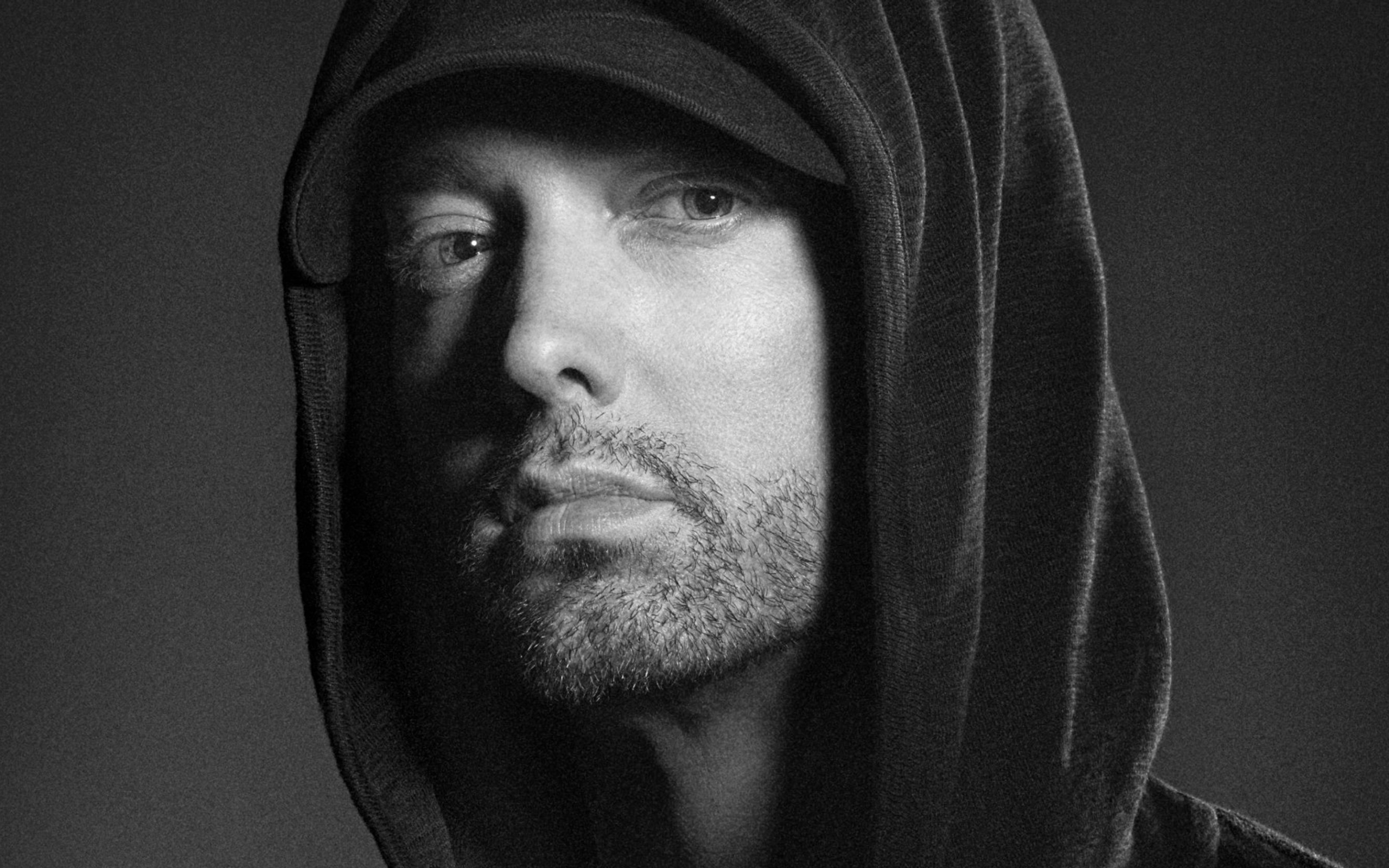 Wallpaper Music, Eminem, Hood, Black and White Desktop Picture & HD