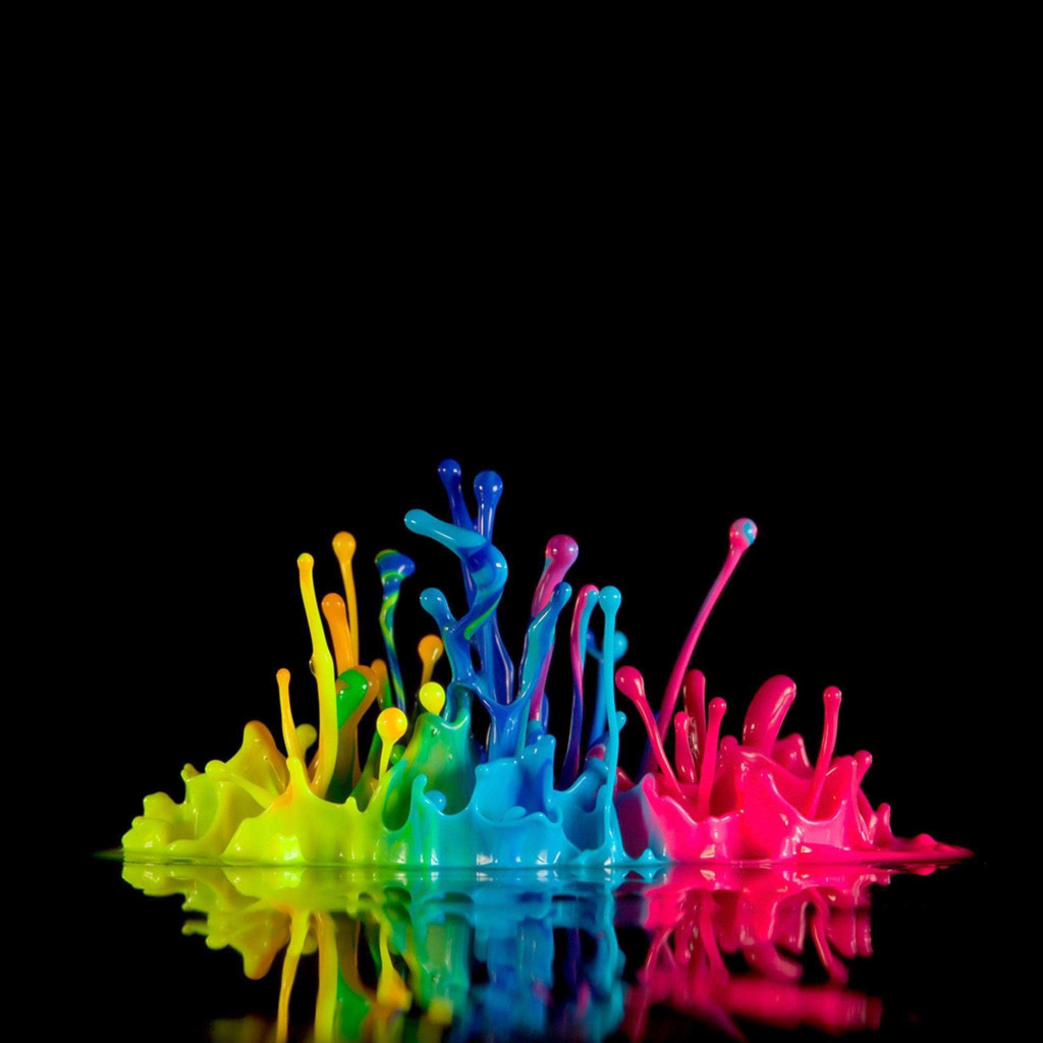 splashes of color. Miscellaneous Cool Fluorescent Paint Color