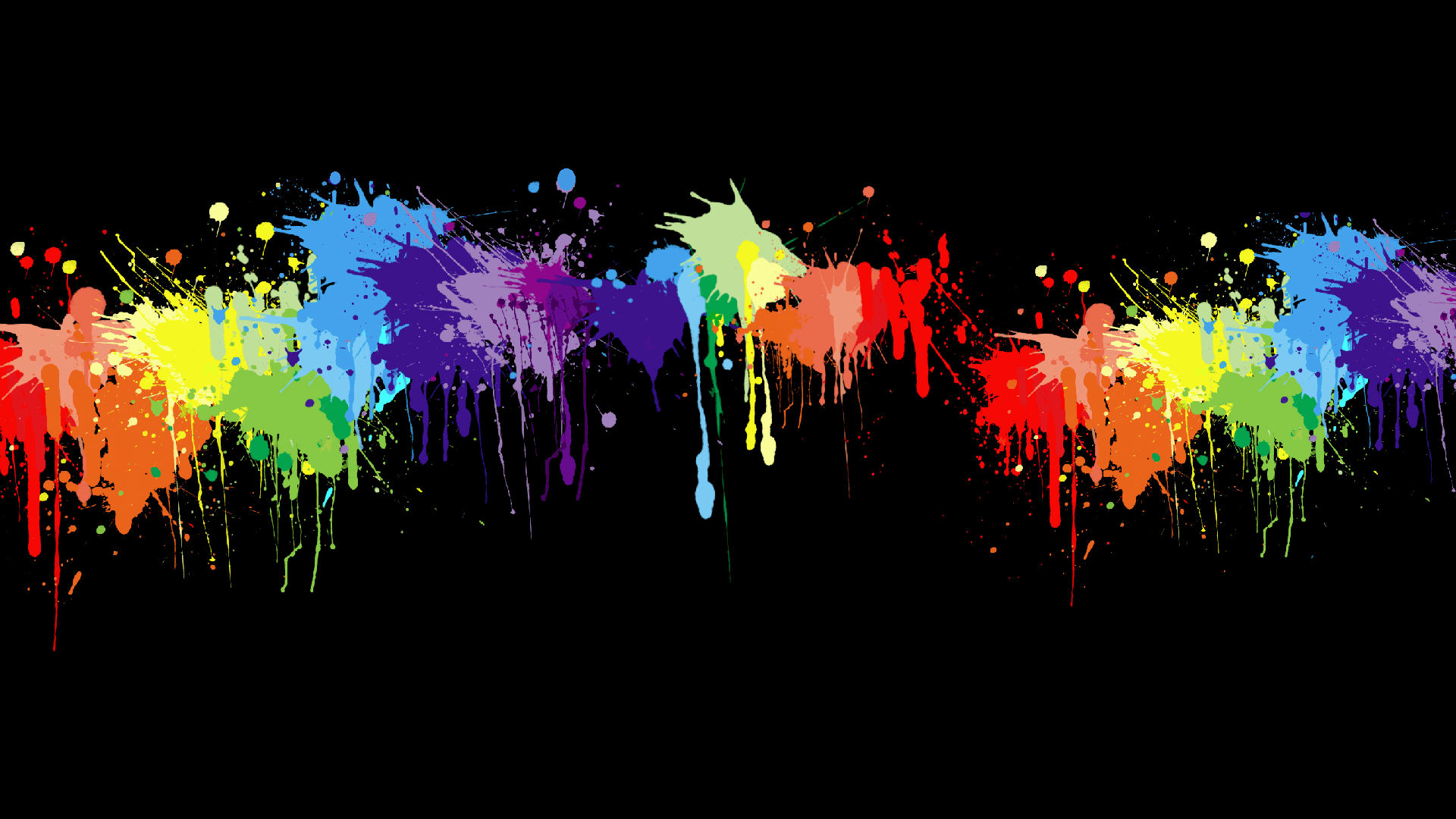 Colorful Paint Splash Wallpaper 7 X 1080