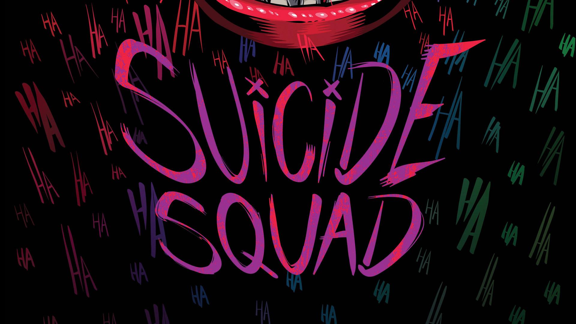 Suicide Squad Typography, HD Movies, 4k Wallpaper, Image