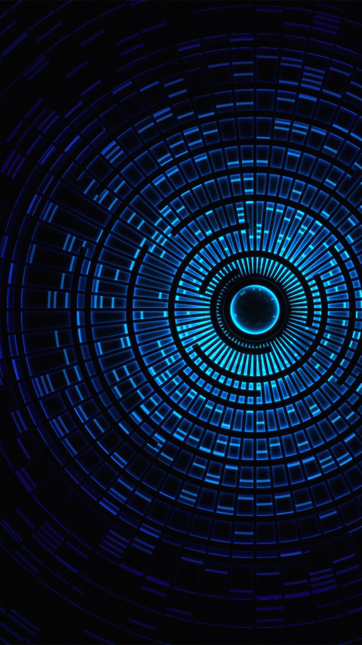 Circle Hole Blue Abstract Pattern Android wallpapers