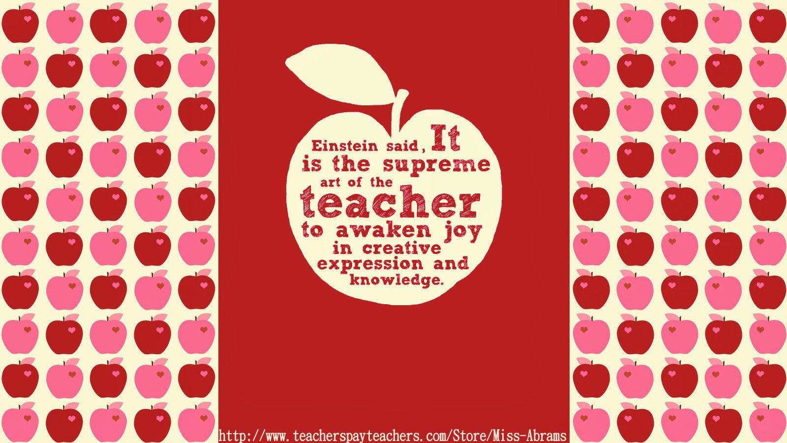 Free Teacher Themed Wallpaper To Decorate Your Computer Desktop! Super Cute!. Free Teacher, Teacher, Phonics Words