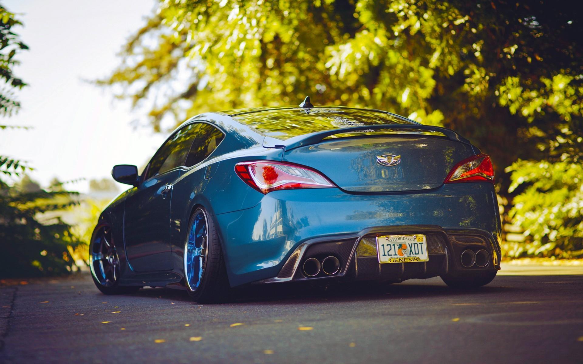 Cars tuning hyundai genesis coupe stance slammed camber wallpaper
