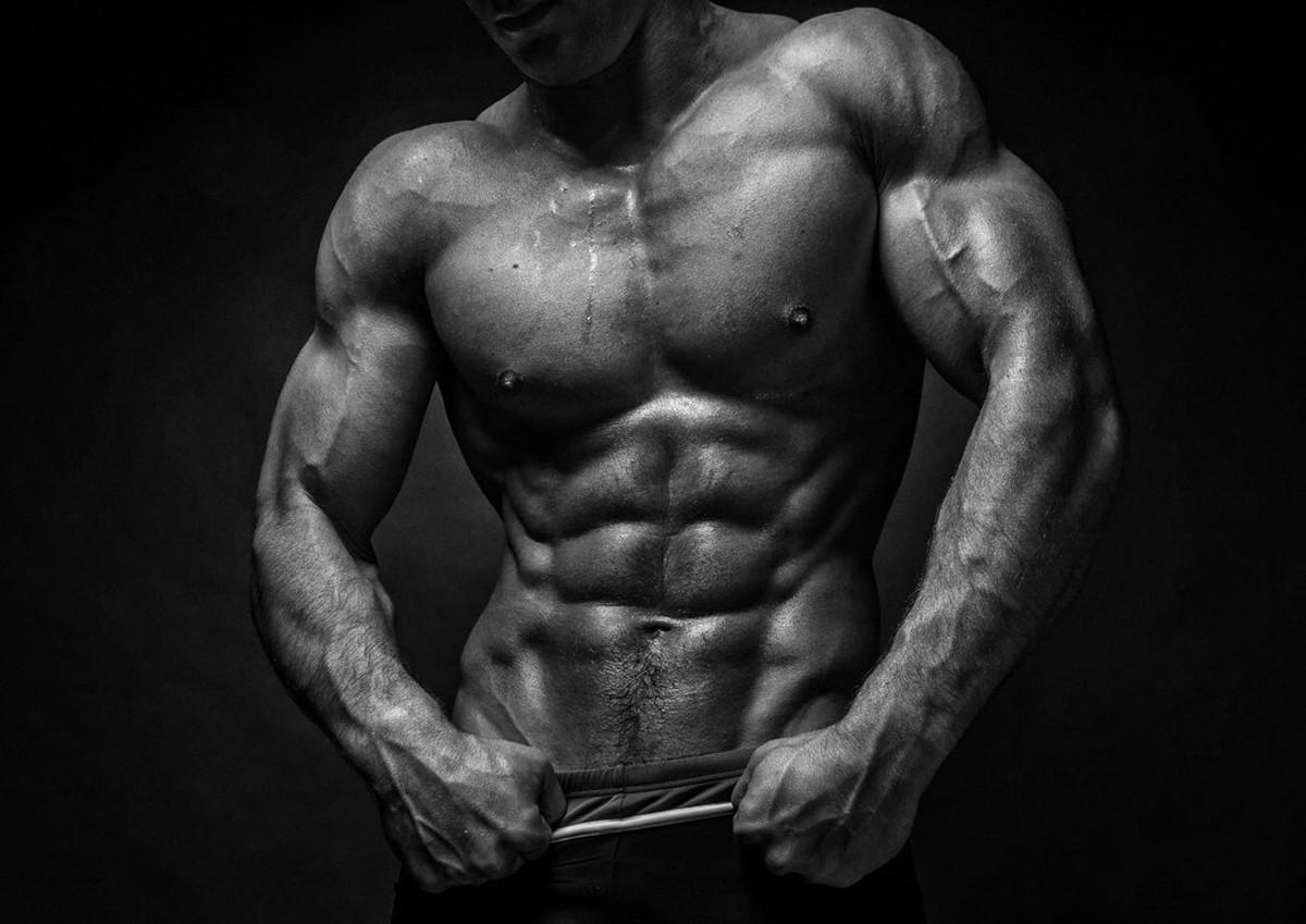 Wallpaper, men, Bodybuilder, muscles, back, abs, shirtless