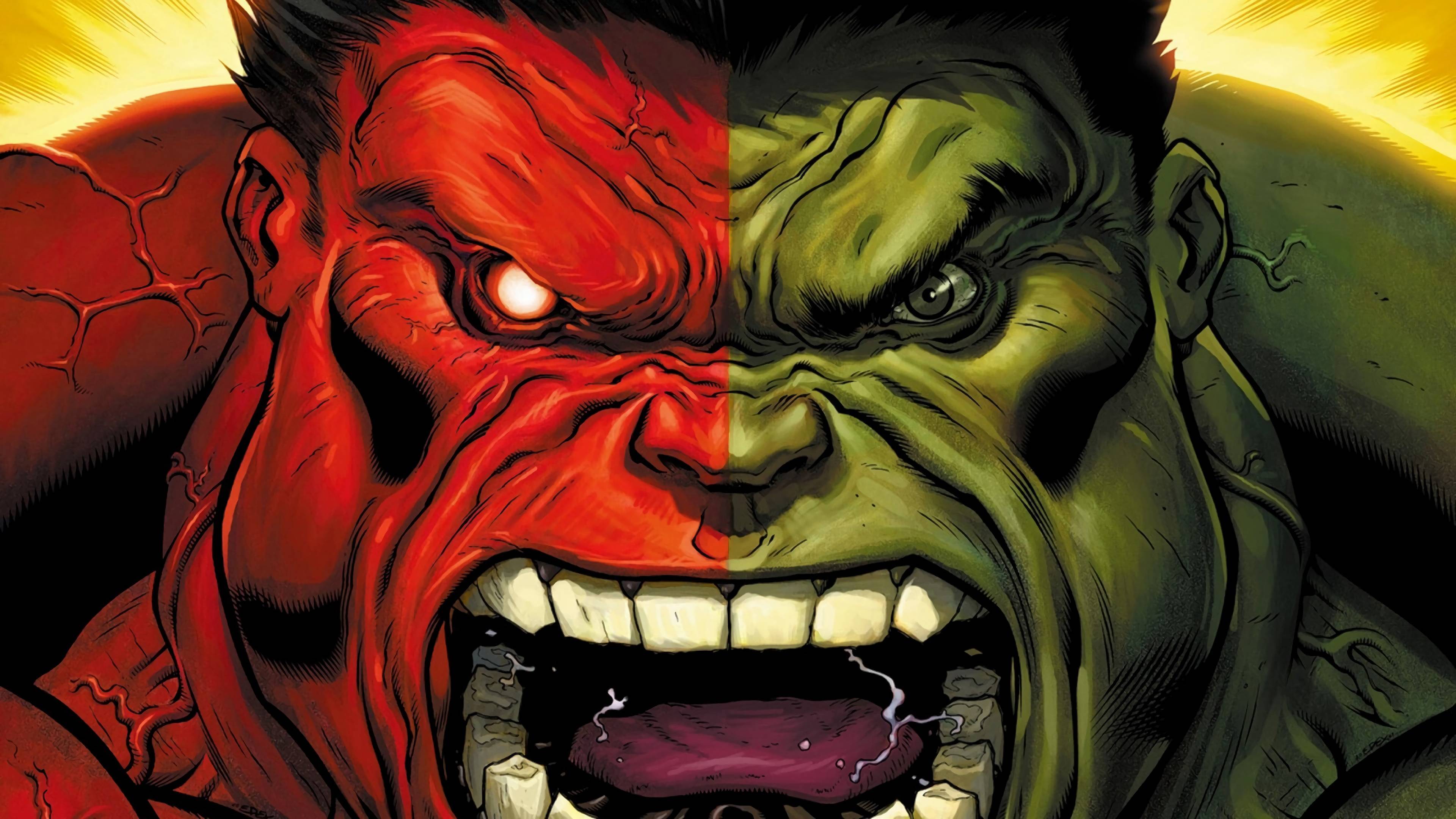 Red Hulk 4K 8K HD Marvel Wallpaper