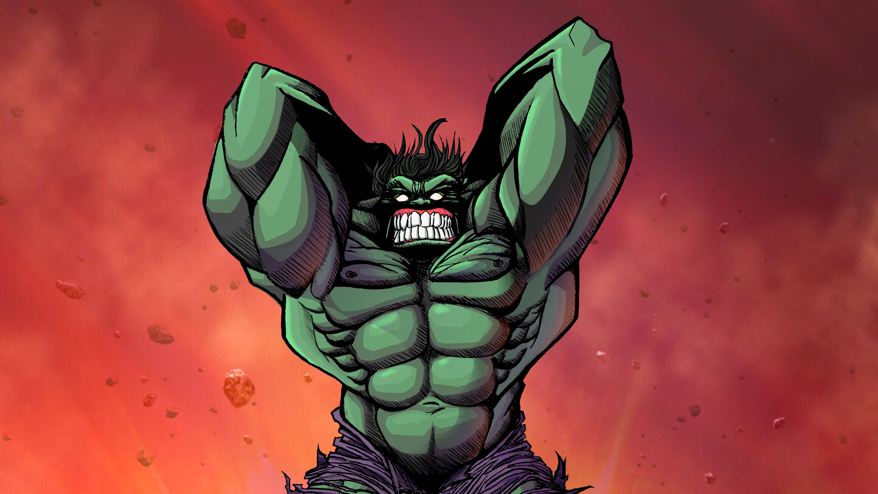 Hulk Comic Art, HD Superheroes, 4k Wallpaper, Image, Background