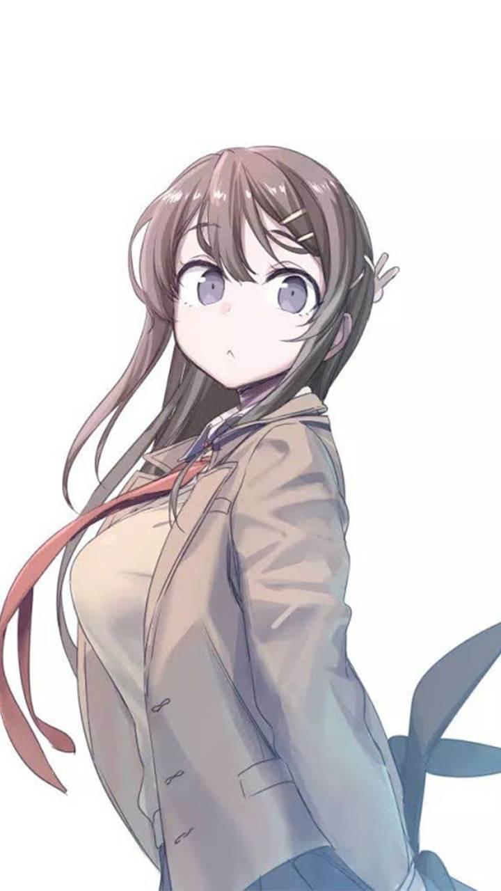 Sakurajima Mai [Seishun Buta Yarou wa Bunny Girl Senpai no Yume wo Minai]  (1386x2700) - Original from Manga ; Modified by Me : r/Animewallpaper