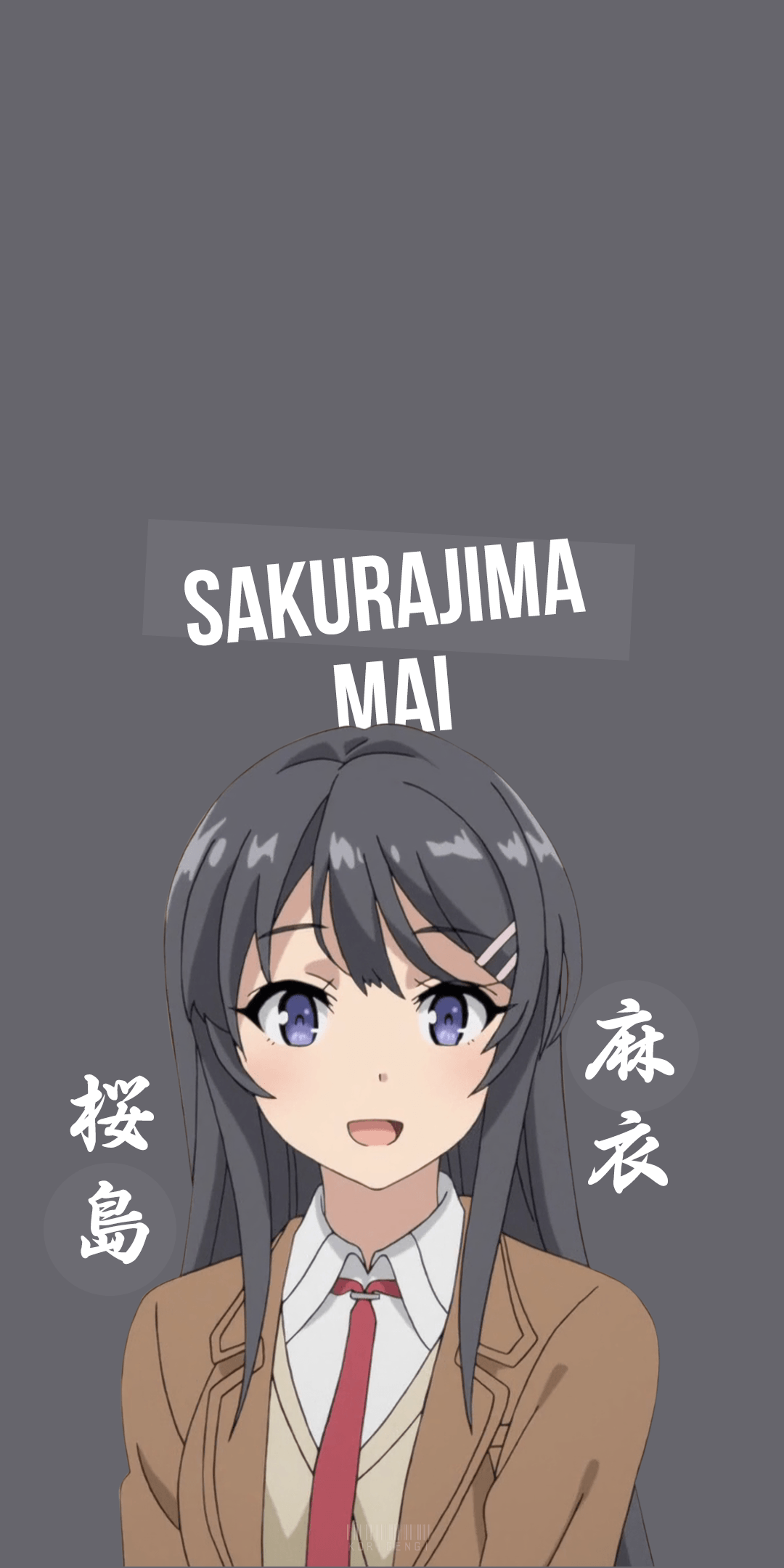 Mai Sakurajima Wallpaper i Made keeping it minimal might post more    rSeishunButaYarou