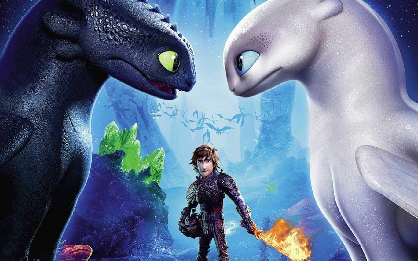 The Night Fury and the Light Fury How to Train Your Dragon