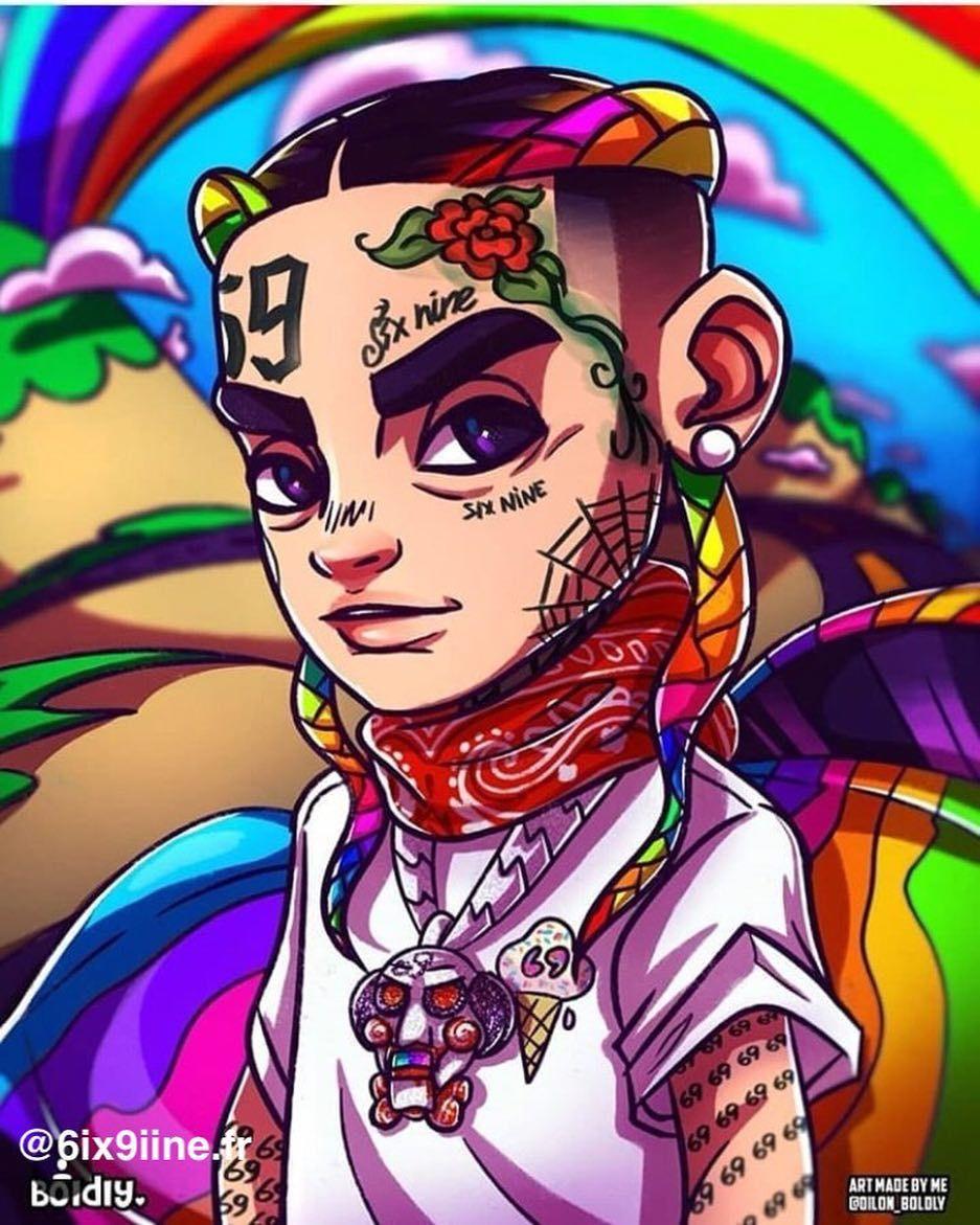 6ix9ine Cartoon Wallpapers Wallpaper Cave