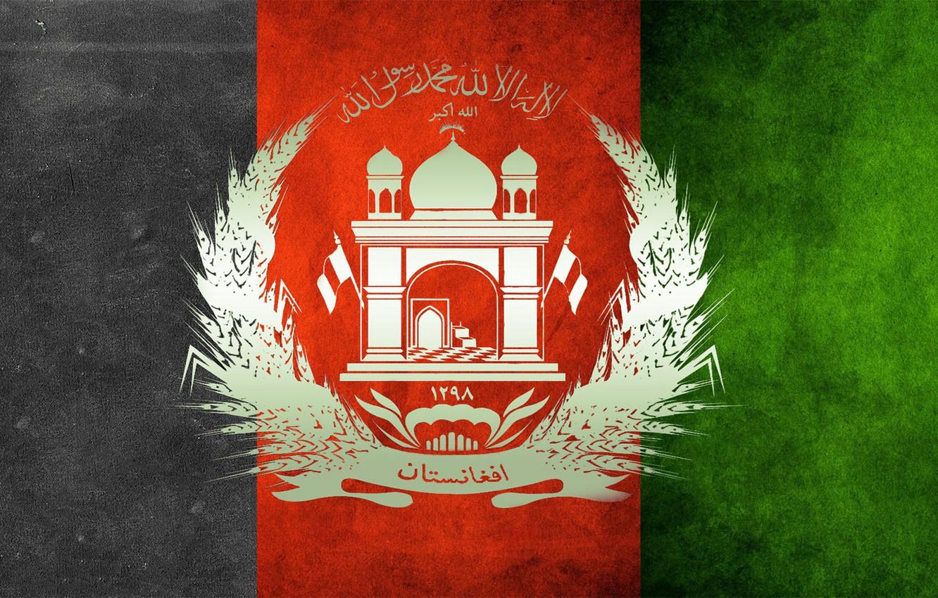 Wallpaper green, red, black, flag, afghanistan, afghan, pashtun