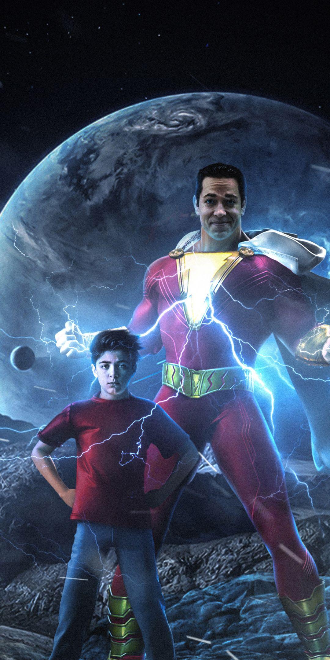 Shazam!, superhero, dc studio, 1080x2160 wallpaper. Movie