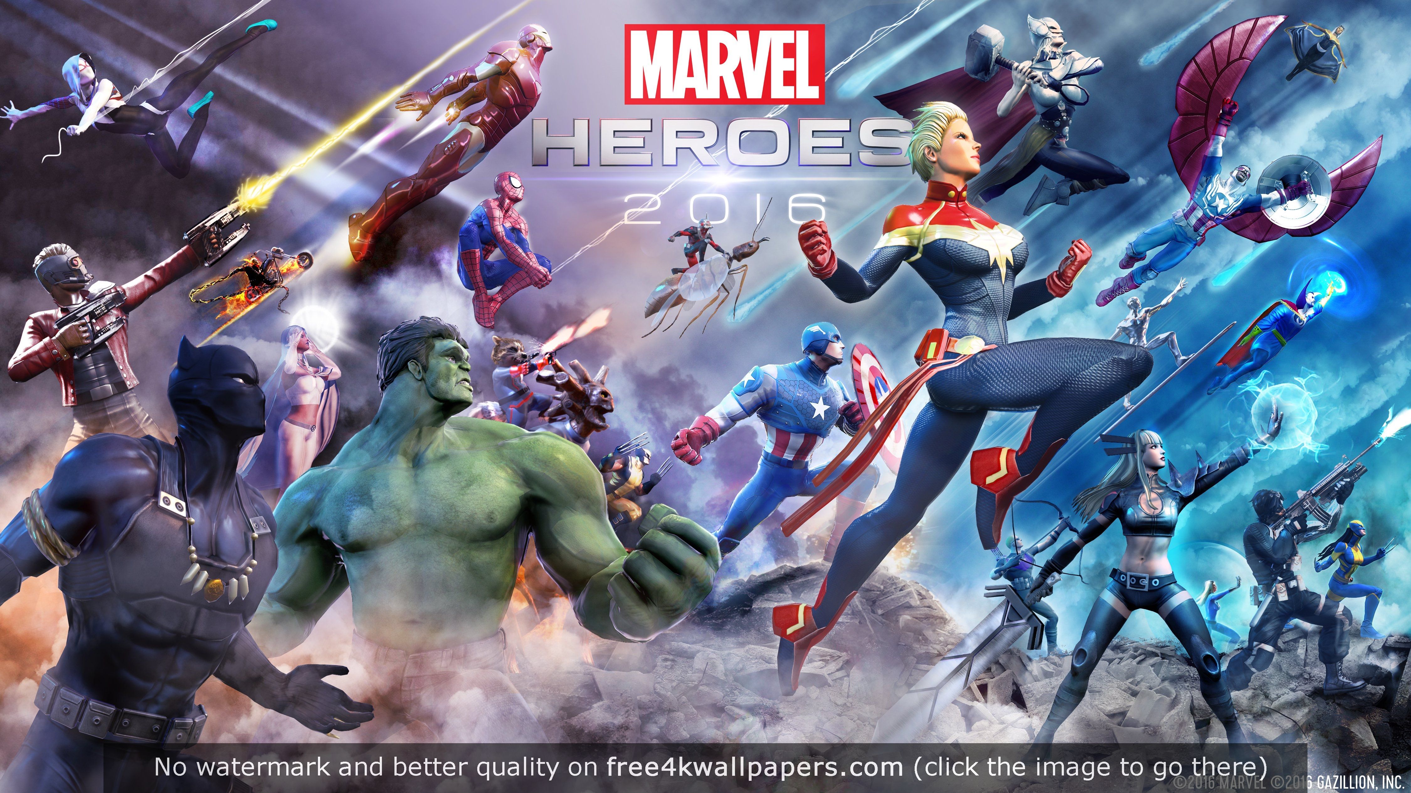 Marvel Heroes 4K 4K wallpaper. Desktop Wallpaper