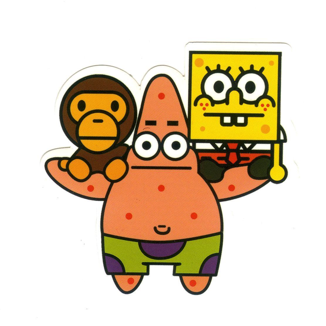 A Bathing Ape Patrick Star x Baby Milo x Spongebob 3