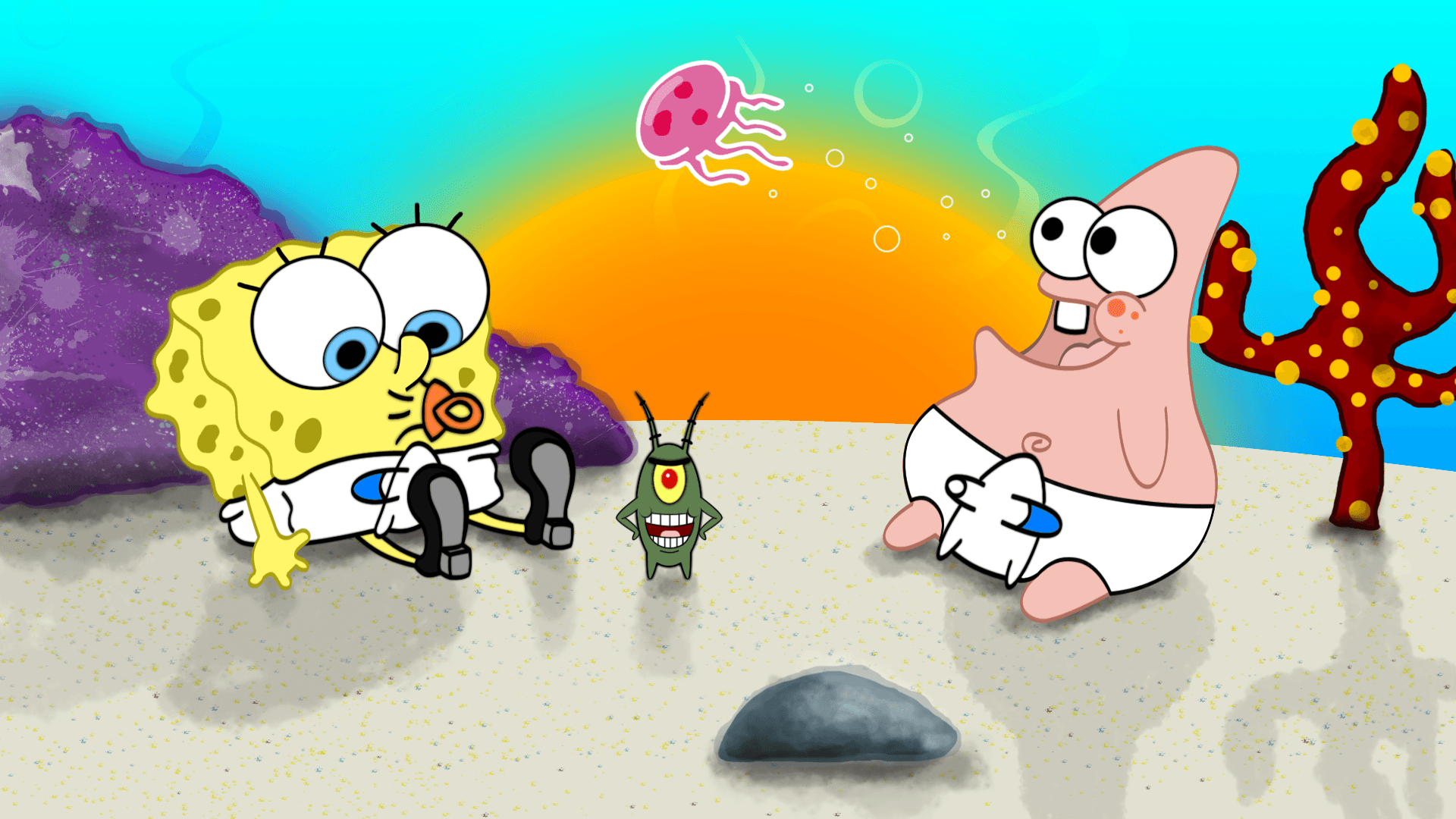 spongebob baby drawings
