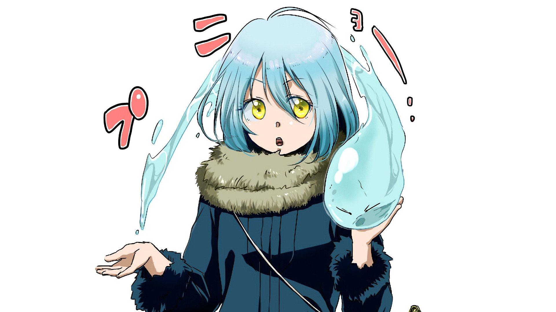 Rimuru Tempest in human form play with slime form HD Wallpaper