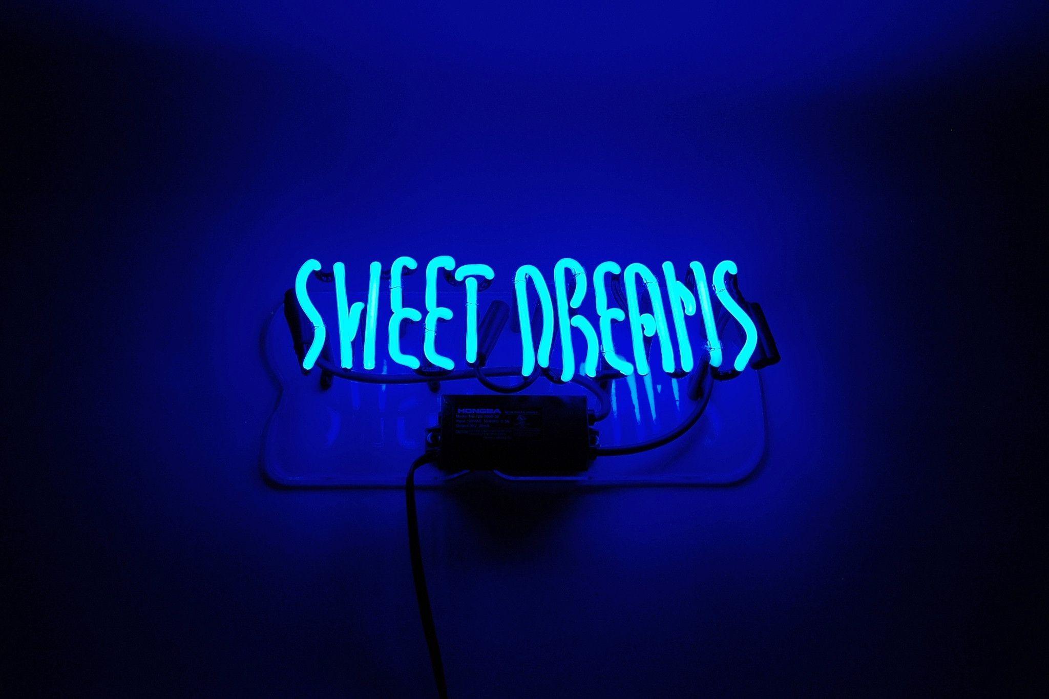 Sweet Dreams Neon Sign Wallpaper 66618 2048x1365px