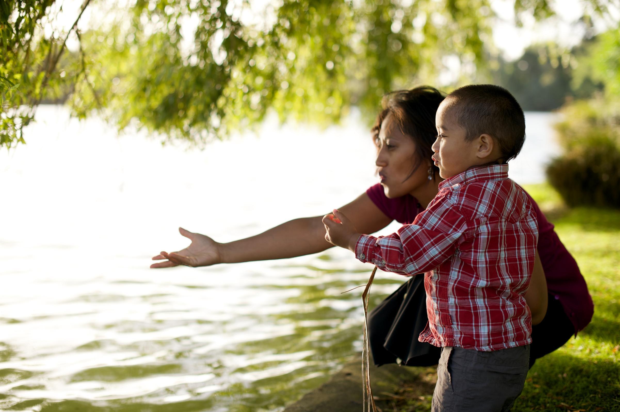 Mother and Son Background. Vintage