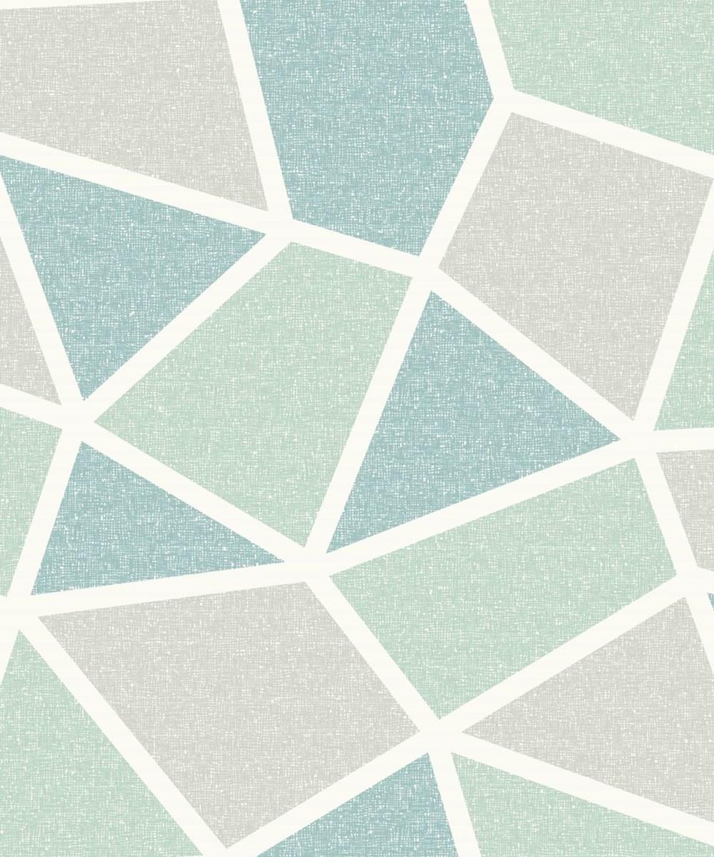 Arendal Geometric Mint Wallpaper