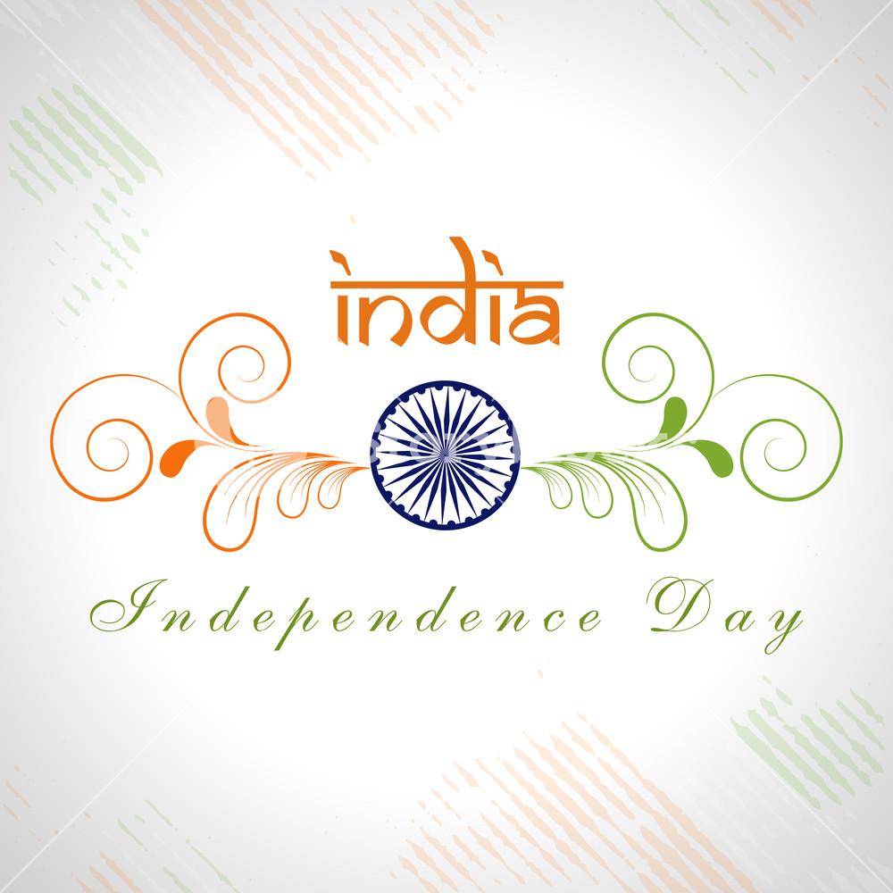 Awesome Flyer or Poster Background with Ashok Chakra and Indian Flag