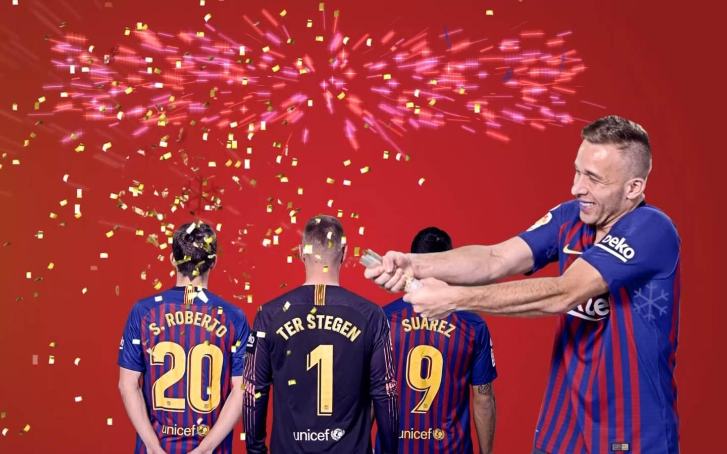 Happy New Year from FC Barcelona!