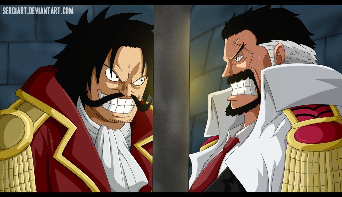 Gol D. Roger / Gold Roger / Pirate King and Monkey D. Garp Protect