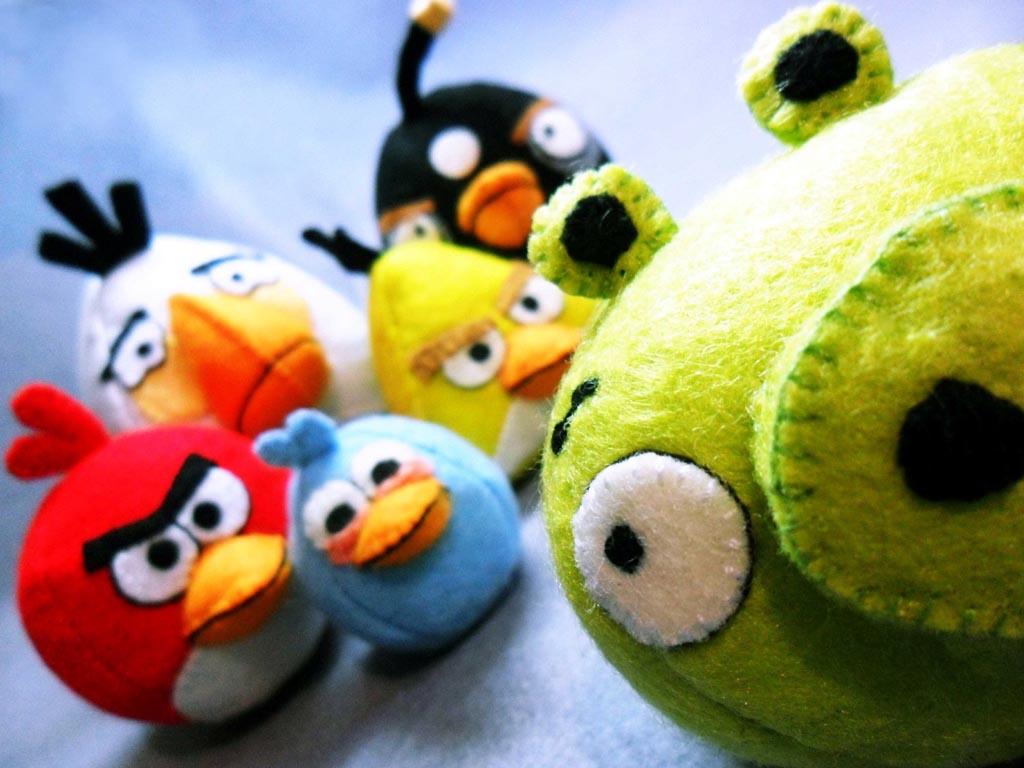 Handmade Angry Birds Plush Toy HD Wallpaper for PC