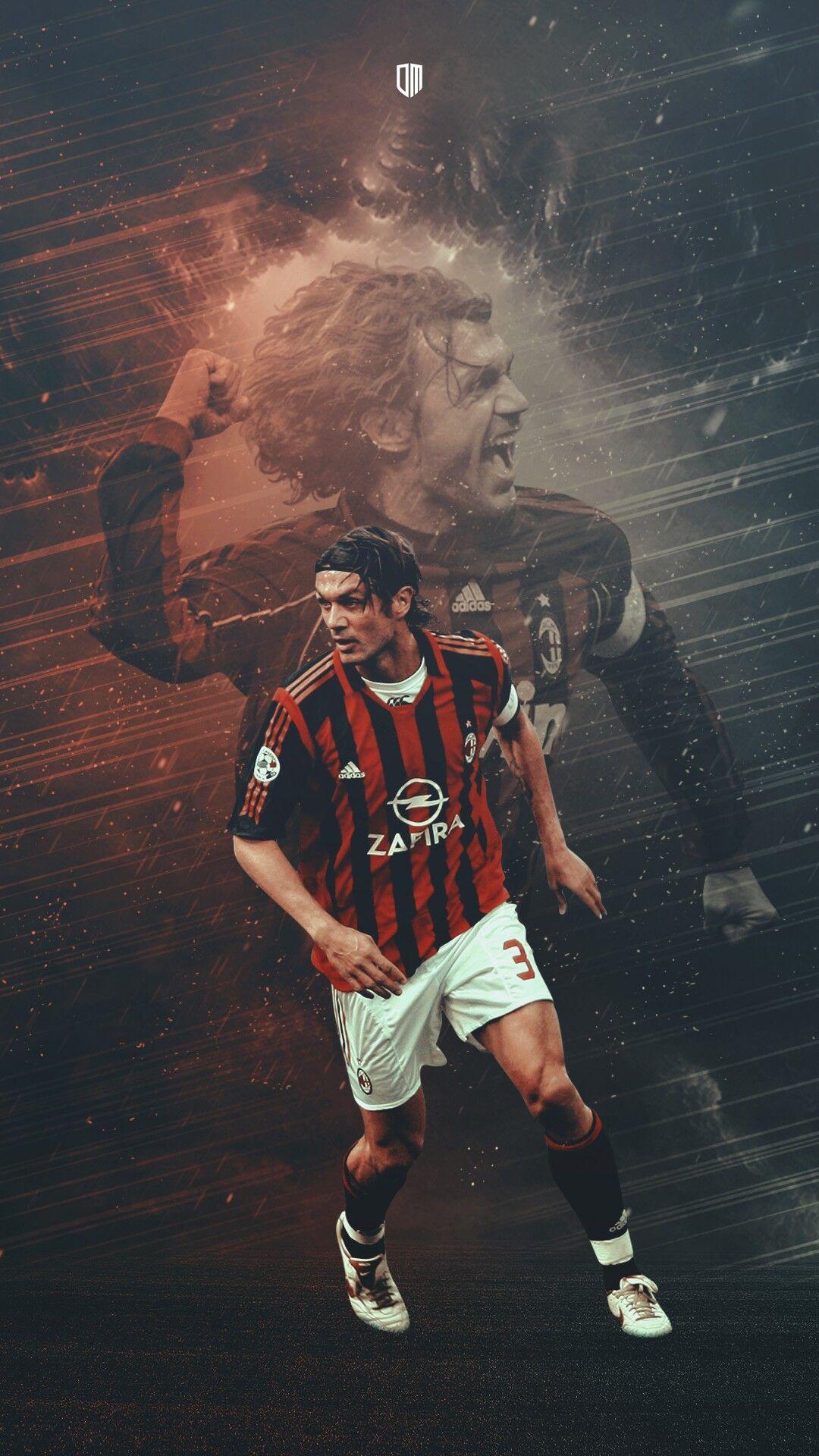 Paolo Maldini. Football. Milan football, Dream team football