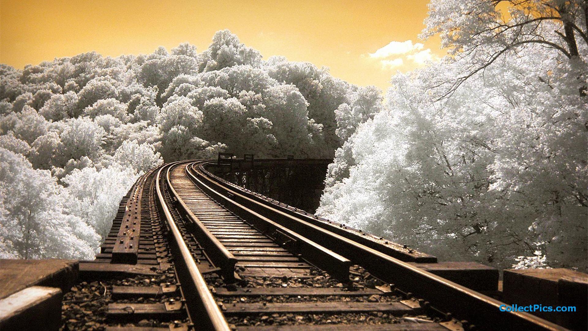 Train Track Wallpaper HD Picture