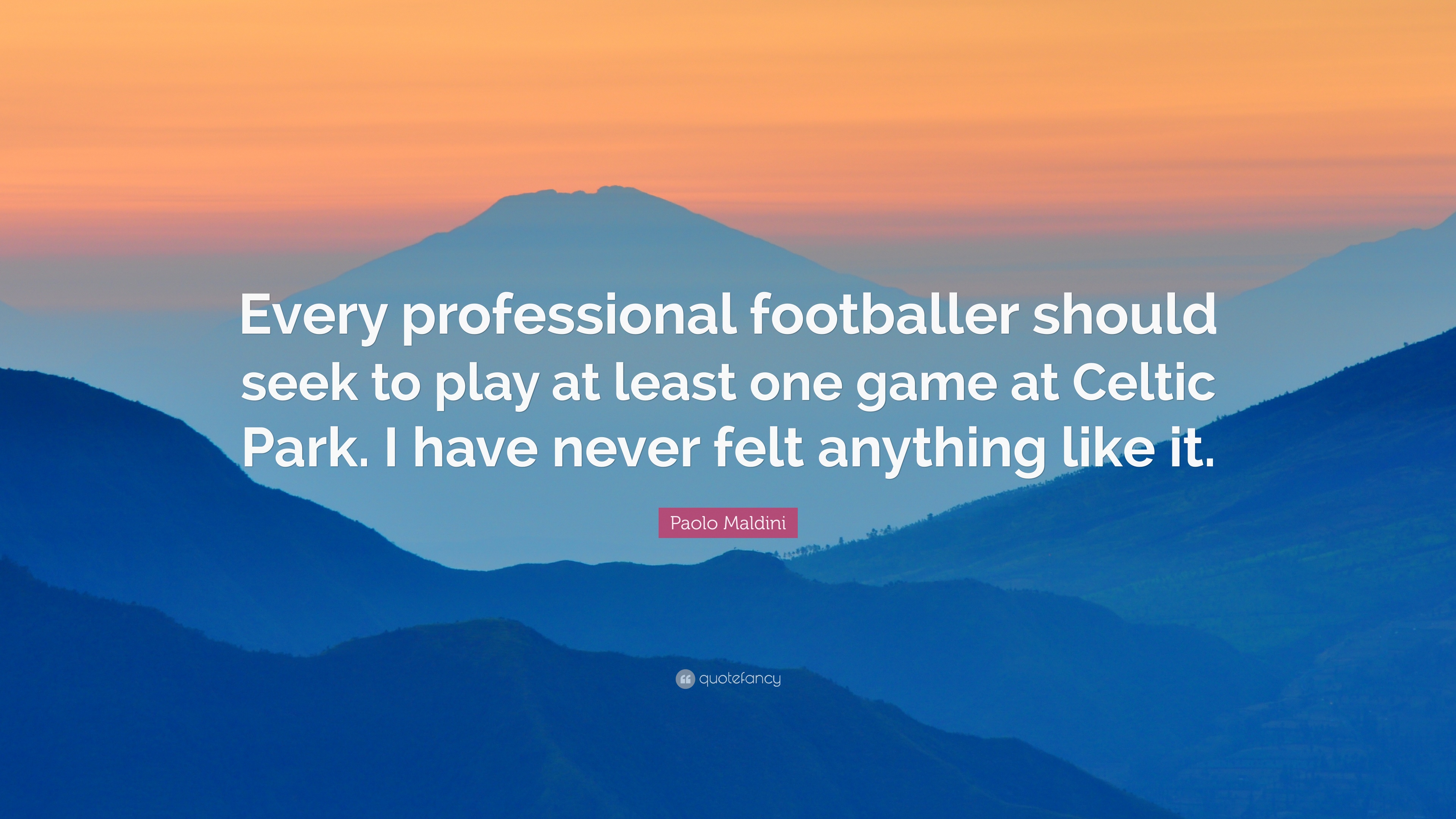 Paolo Maldini Quote: “Every professional footballer should seek to