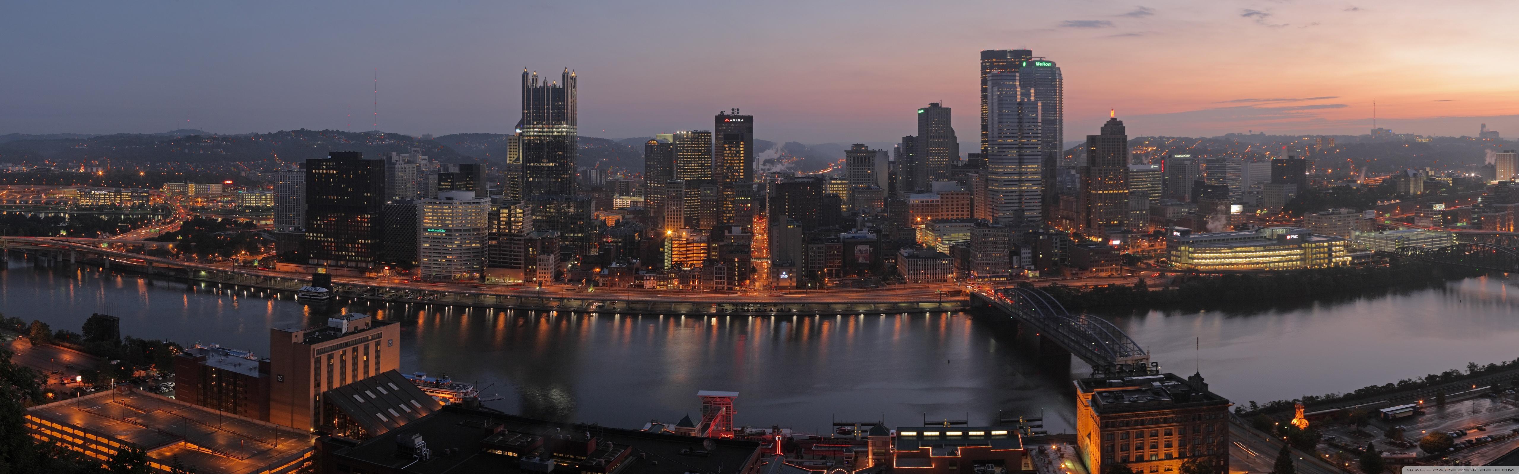 Pittsburgh Panorama ❤ 4K HD Desktop Wallpaper for 4K Ultra HD TV