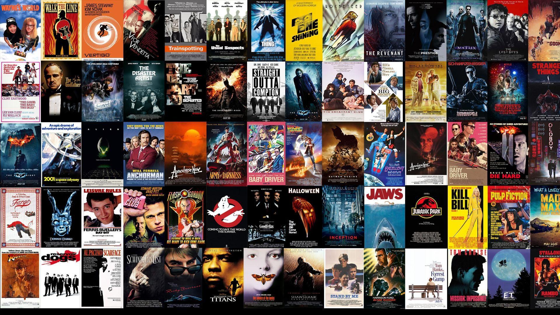 I made a wallpaper with all my favorite movie posters. Hope you