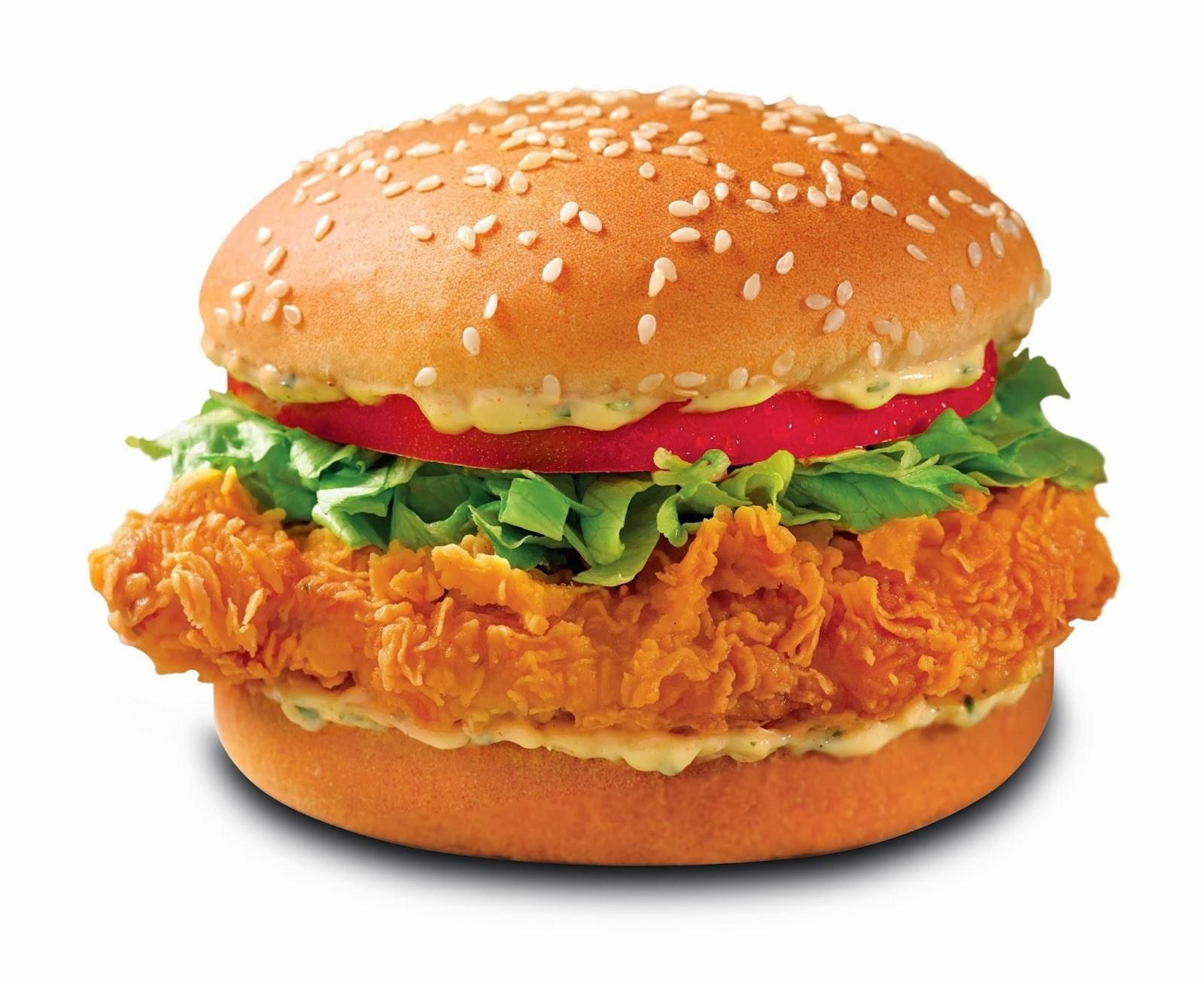 Crunchy Chicken Burger Calories