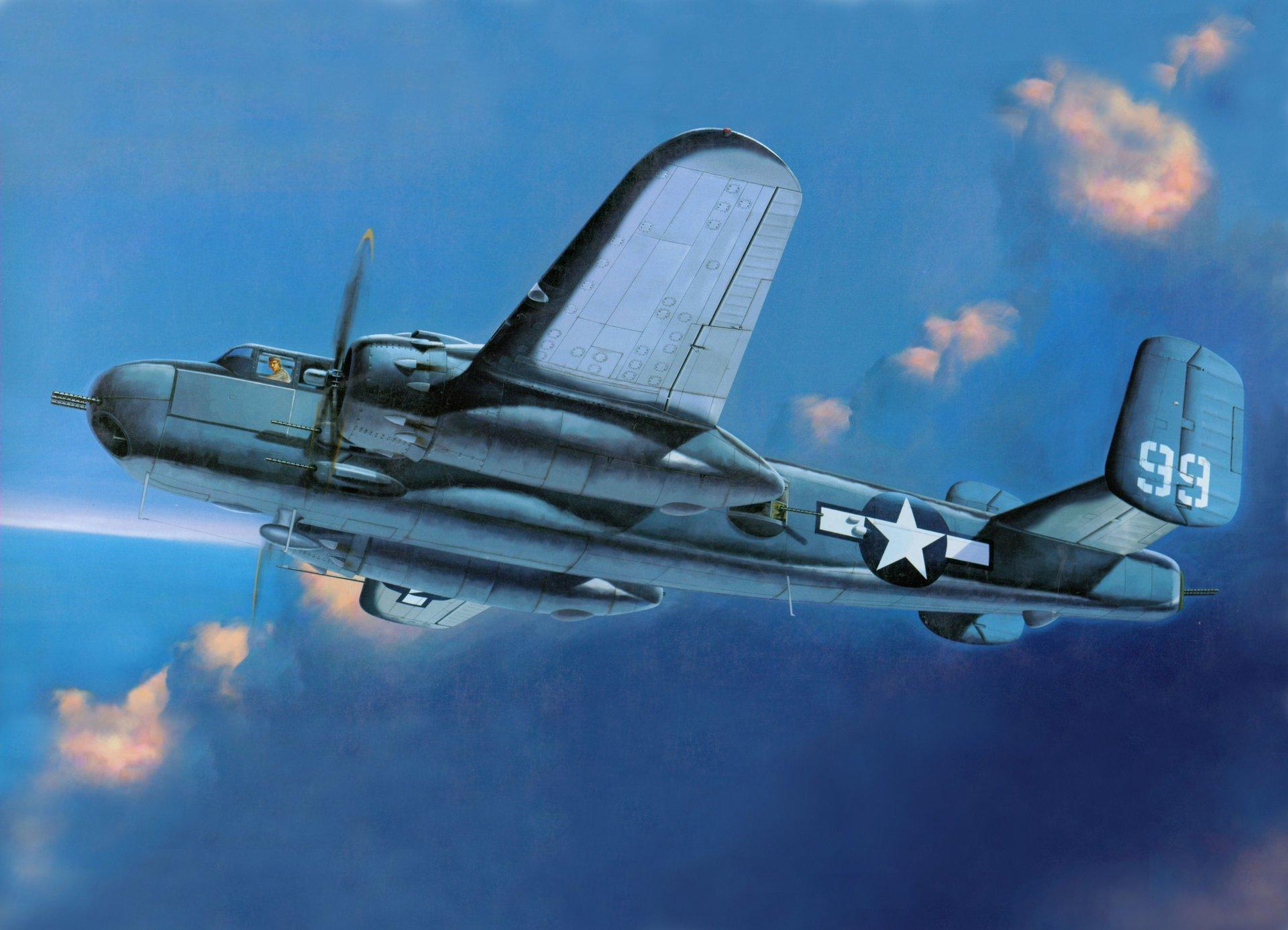 Art Sky North American B 25 Mitchell Angl.north American B 25