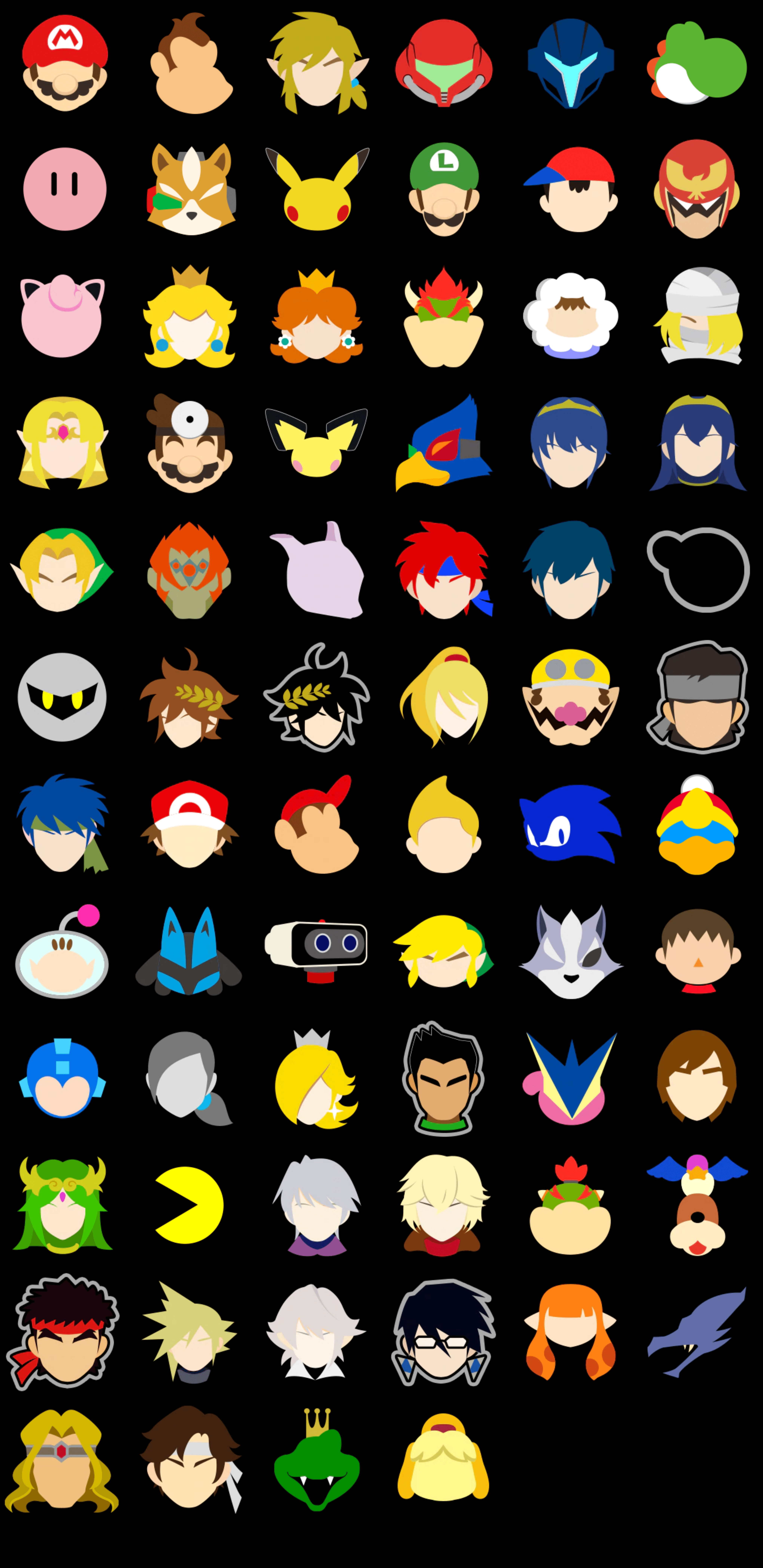 Up to date Smash phone wallpaper with all stock icons