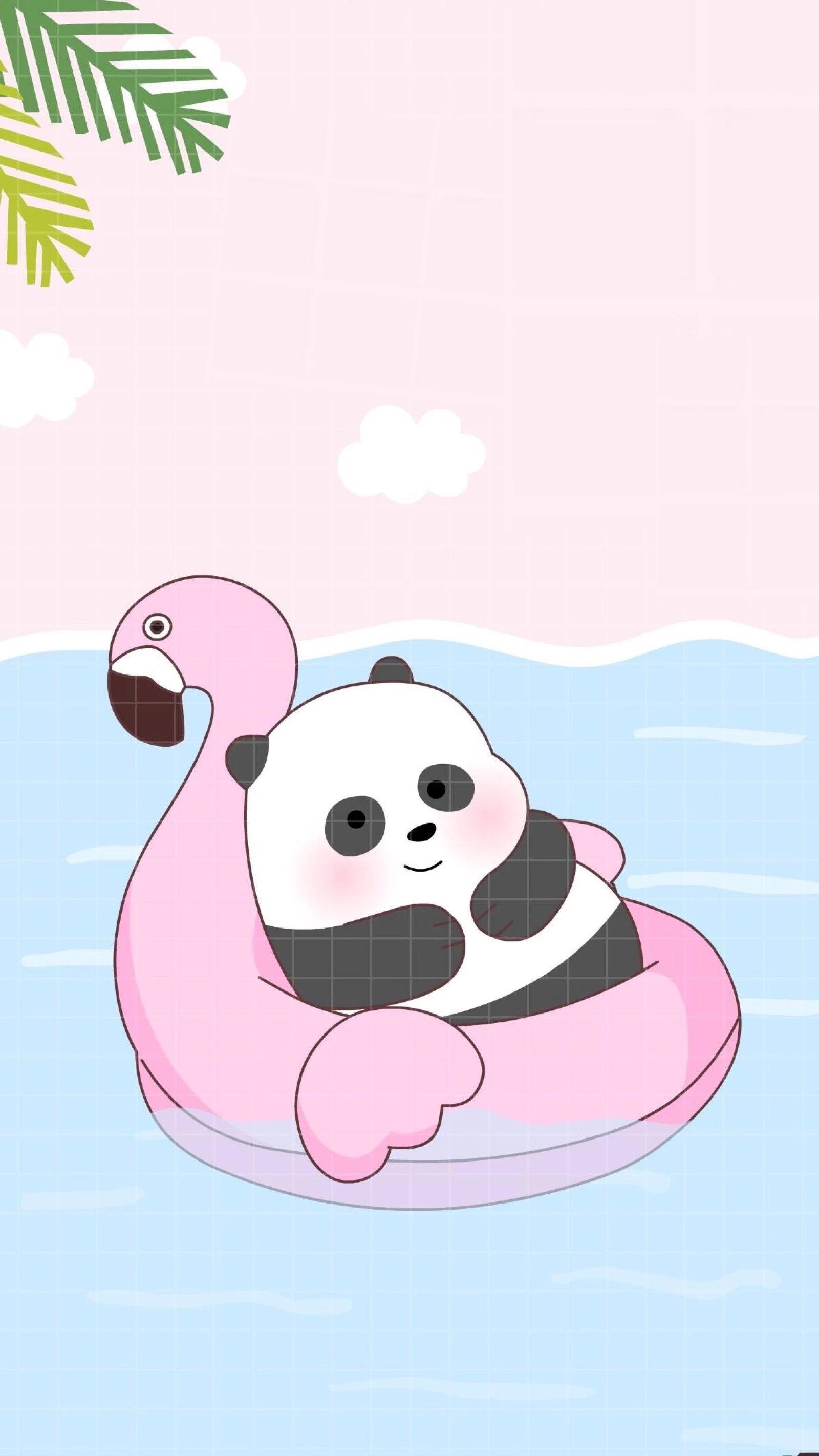 93 Panda Cute Wallpaper Kartun Lucu Cikimmcom