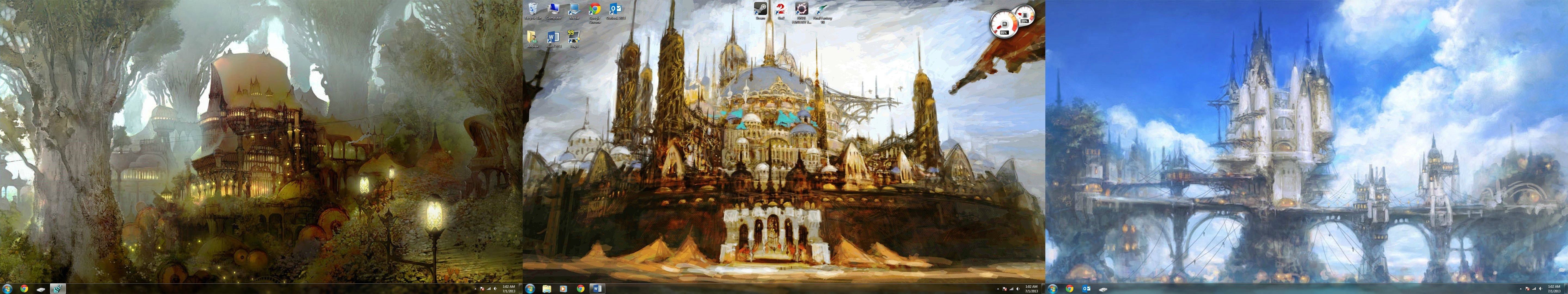 The perfect wallpaper for a 3 screen display